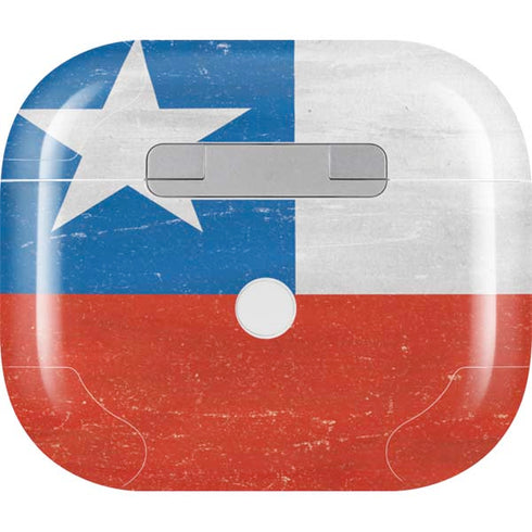 Chile Flag Distressed Apple AirPods (3rd Gen 2021) Skin